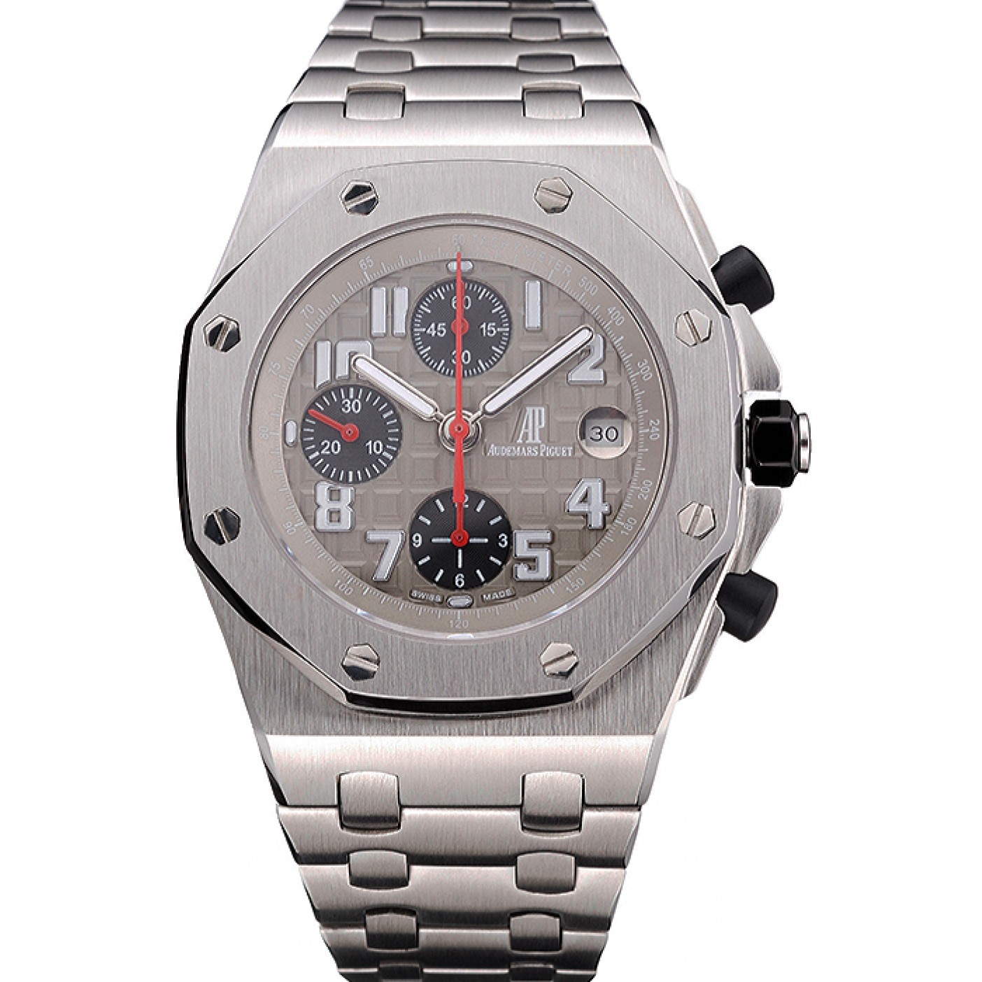 Swiss Audemars Piguet Royal Oak Offshore Grey Dial Stainless Steel Case And Bracelet 622870